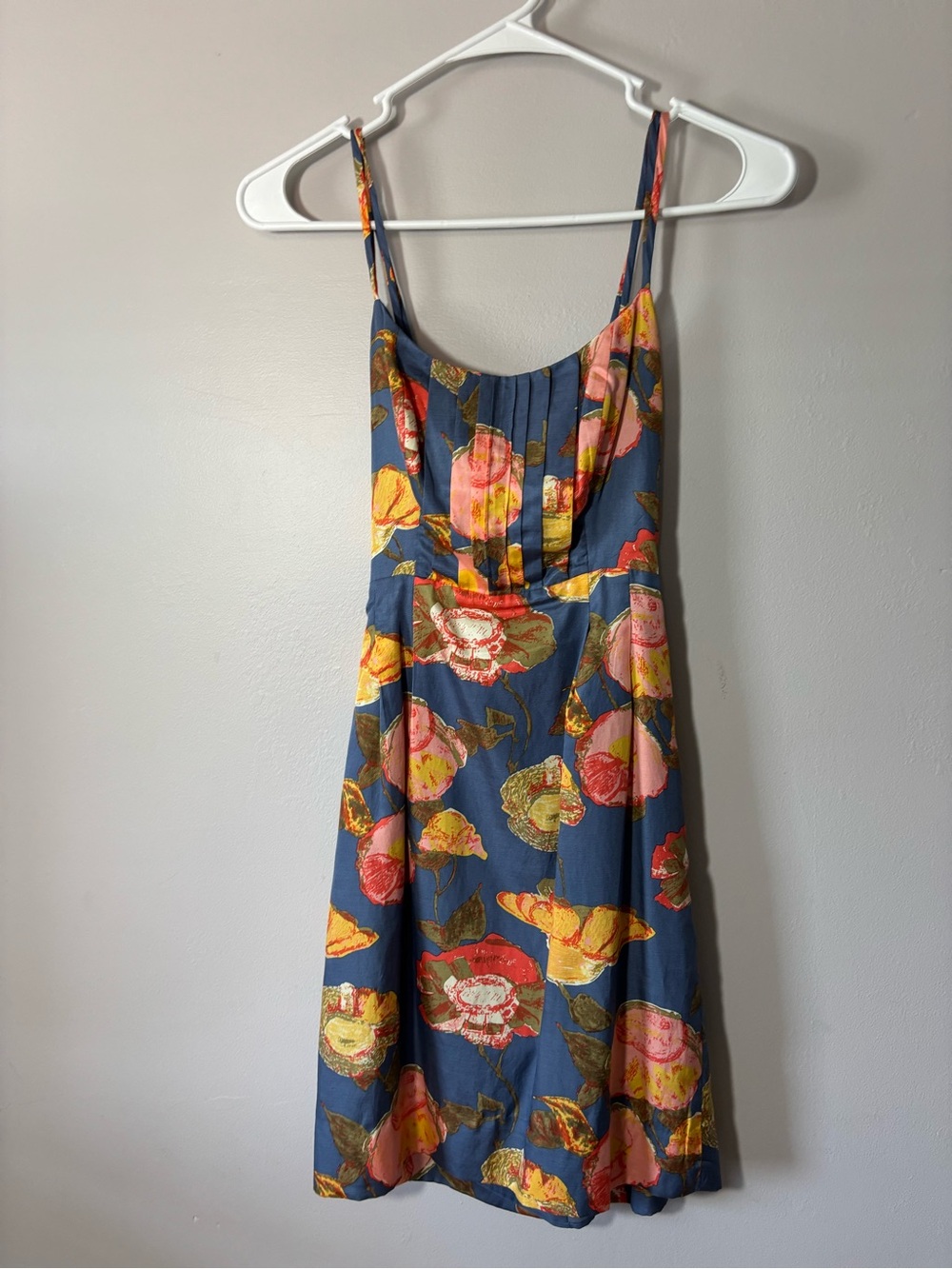 Anthropologie Maeve EUC Silk Peony Dress Size 0